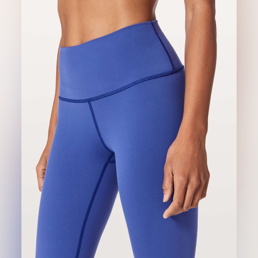 Lululemon Wunder Under HR 7/8 Tight 25" Full On Luon **MOROCCAN BLUE**